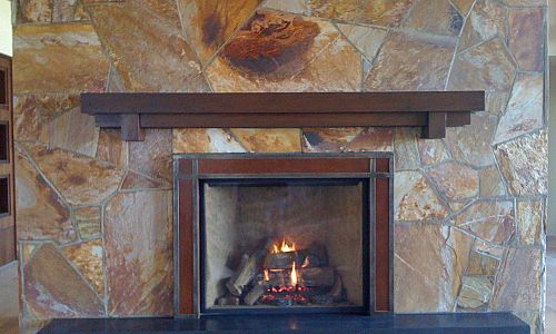 Large Gas Fireplace