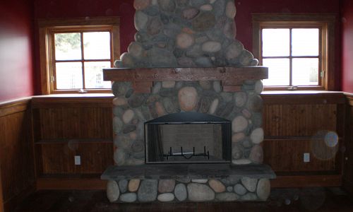 Zero clearence wood burning fireplace