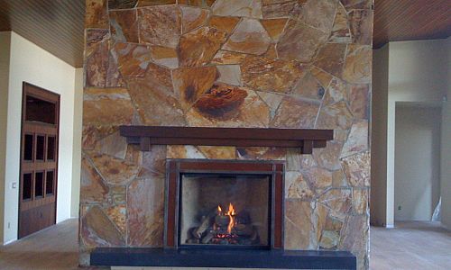 54" gas fireplace