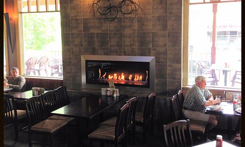 Xtreme gas fireplace installed at Brandt's Creek Pub in Kelowna by  Fireplace Den