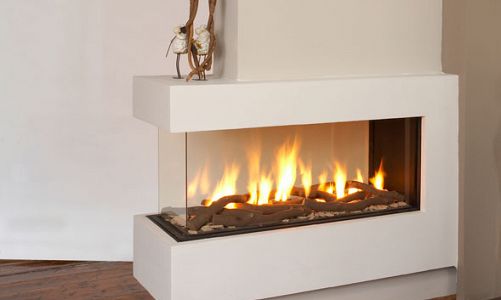 Ortal Space Creator is definitely a statement gas fireplace. This is not the 3 sided fireplace that we used to know. With no exposed sheet metal, it is a clean looking modern addition to any home.